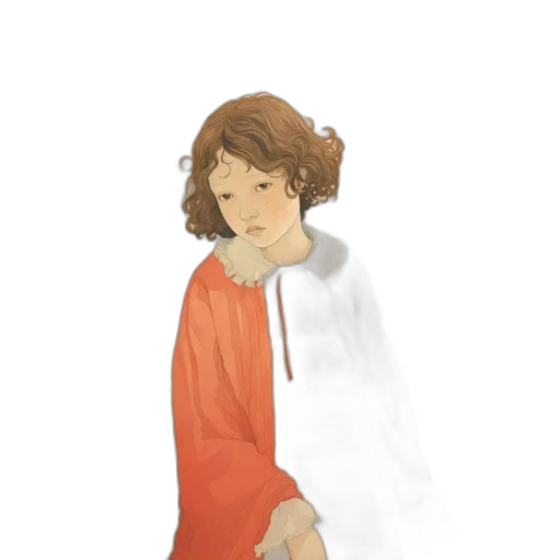 dress, staff, jacket, face transparent PNG cut-out