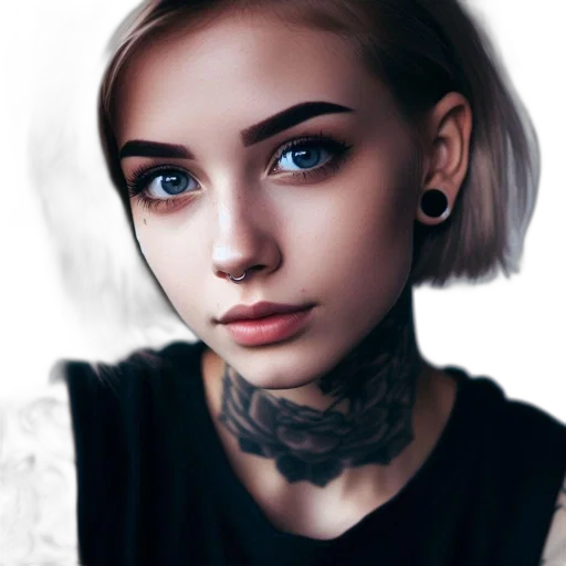 face, jewelry, hair, creature transparent PNG cut-out