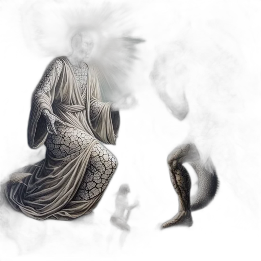 dress, dragon, creature, mask transparent PNG cut-out