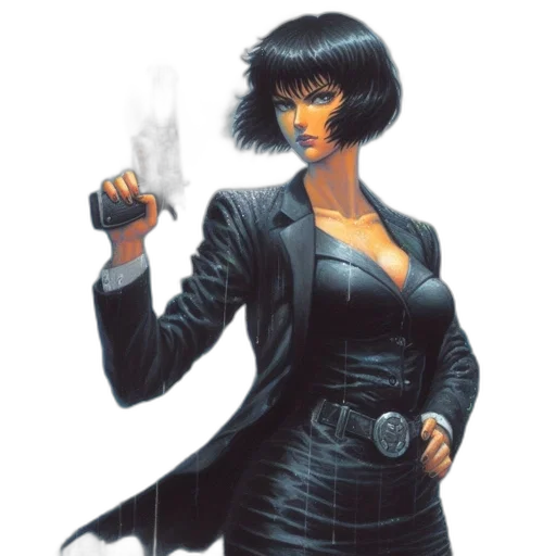 staff, weapon, jacket, concept art transparent PNG cut-out