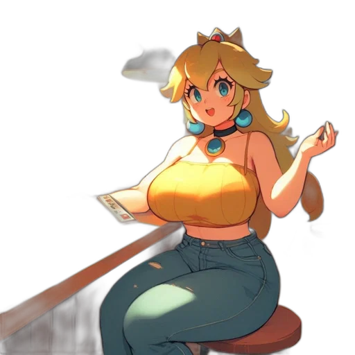 dress, staff, crown, weapon transparent PNG cut-out