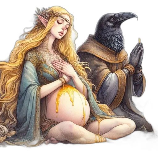 dragon, fantasy art, concept art, watercolor transparent PNG cut-out