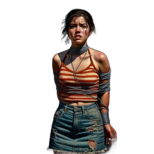 dress, face, jacket, concept art transparent PNG cut-out