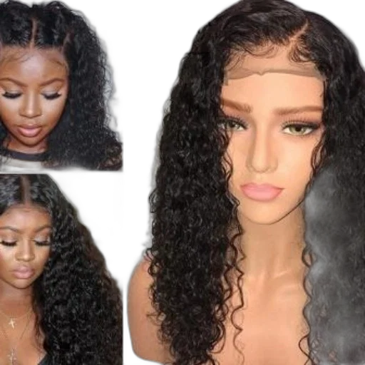 hair, photorealistic, earth tones, three transparent PNG cut-out