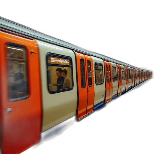 3d render, photorealistic, british, commuter transparent PNG cut-out