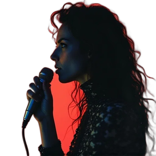 jacket, hair, neon lights, cure transparent PNG cut-out