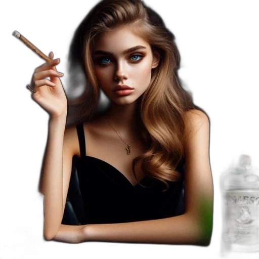 dress, jewelry, face, photorealistic transparent PNG cut-out