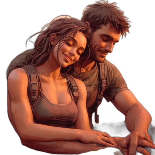 concept art, photorealistic, oil painting, fantasy art transparent PNG cut-out