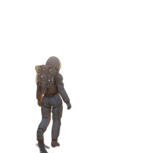 jacket, staff, robot, weapon transparent PNG cut-out