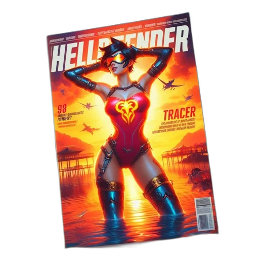 comic book art, concept art, sunset-lit, beach transparent PNG cut-out