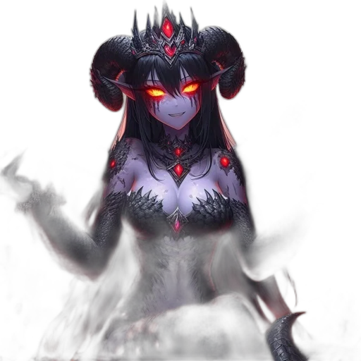 creature, mask, dragon, staff transparent PNG cut-out