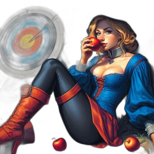 comic book art, concept art, fantasy art, photorealistic transparent PNG cut-out