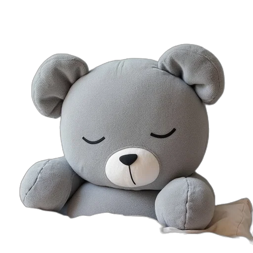 3d render, concept art, sleepy, bear transparent PNG cut-out
