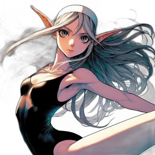 dress, dragon, sword, fantasy art transparent PNG cut-out