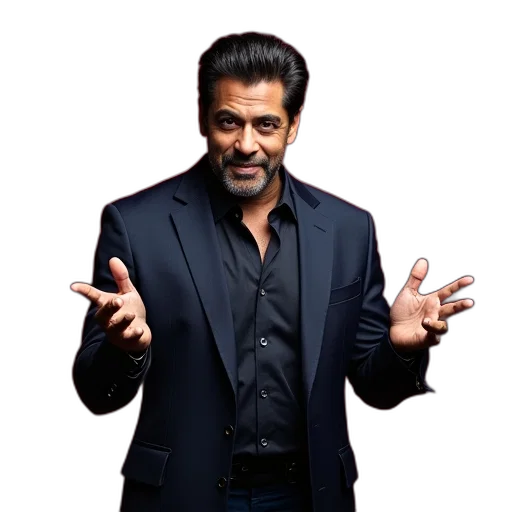 jacket, salman, poses, judges transparent PNG cut-out