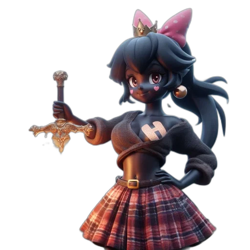 staff, weapon, sword, 3d render transparent PNG cut-out