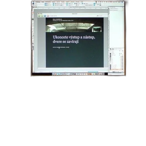 computer, monitor, displays, czech transparent PNG cut-out