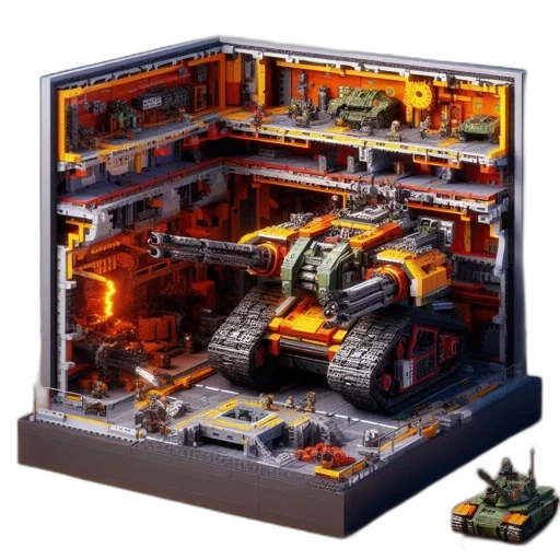 robot, concept art, cyberpunk, pixel art transparent PNG cut-out