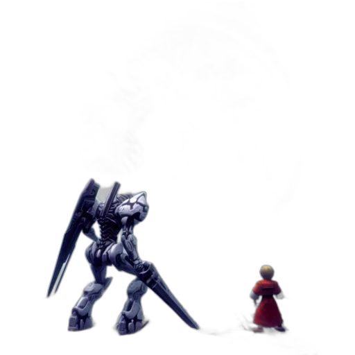 robot, weapon, sword, creature transparent PNG cut-out