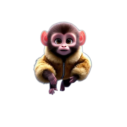 jacket, animal, creature, staff transparent PNG cut-out