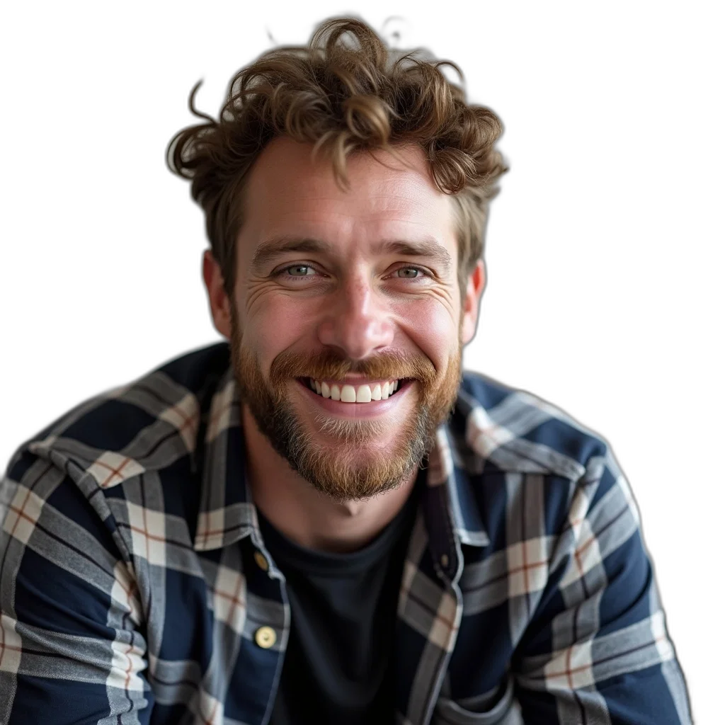 staff, face, jacket, hair transparent PNG cut-out