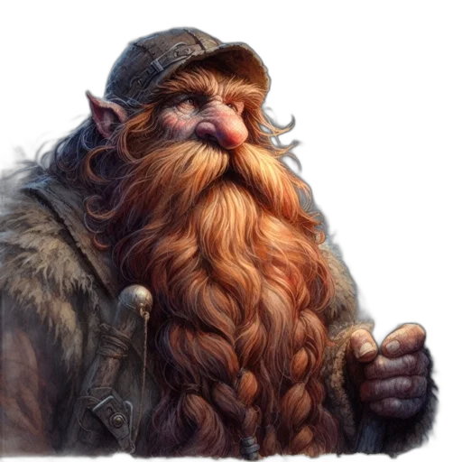 face, staff, creature, fantasy art transparent PNG cut-out