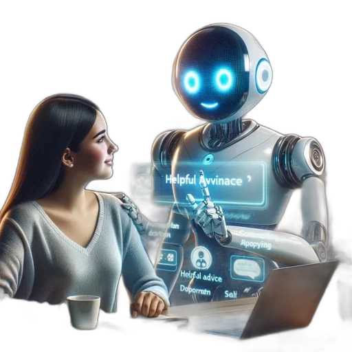 robot, concept art, 3d render, inside transparent PNG cut-out