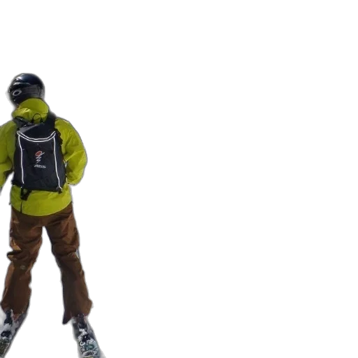 jacket, staff, robot, creature transparent PNG cut-out