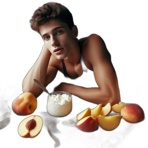 food, jewelry, photorealistic, oil painting transparent PNG cut-out
