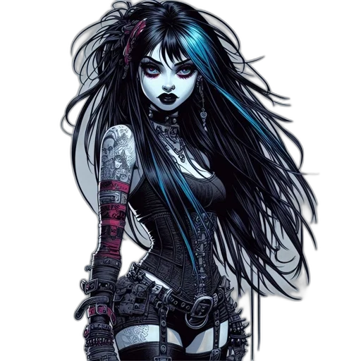 comic book art, concept art, fantasy art, cartoon transparent PNG cut-out
