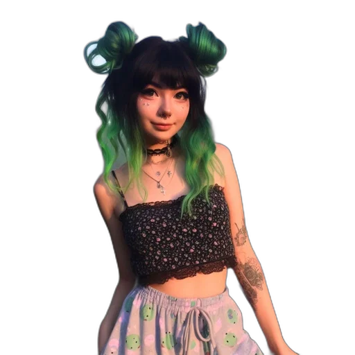 dress, creature, dragon, hat transparent PNG cut-out