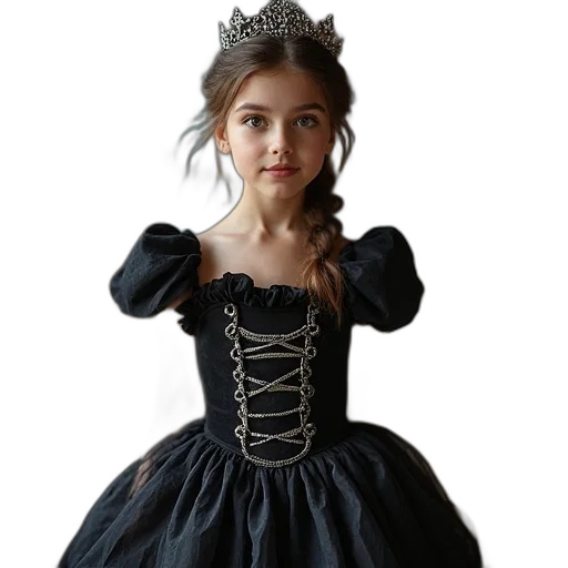 dress, crown, jewelry, face transparent PNG cut-out