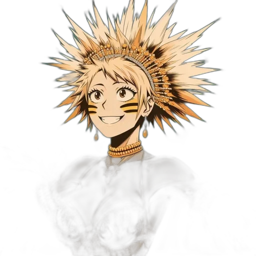 crown, mask, staff, hair transparent PNG cut-out