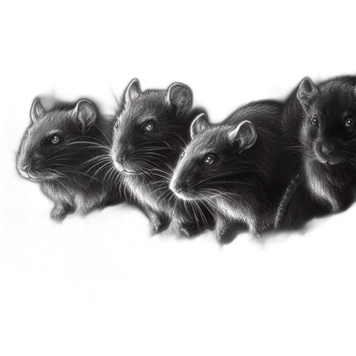 crown, animal, photorealistic, pencil sketch transparent PNG cut-out