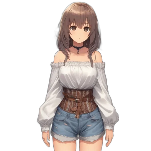 dress, jacket, staff, jewelry transparent PNG cut-out