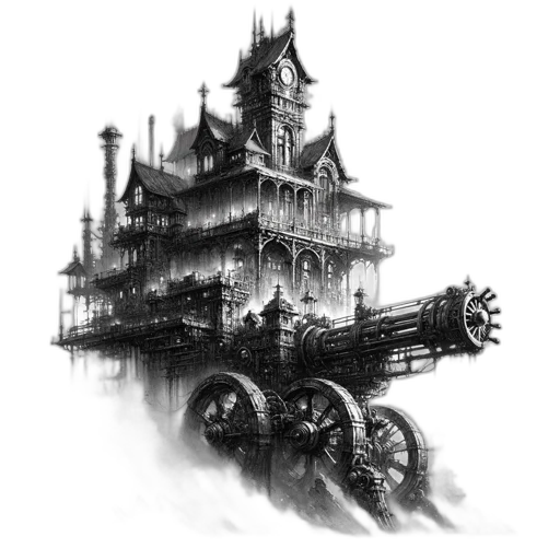 weapon, building, robot, dragon transparent PNG cut-out