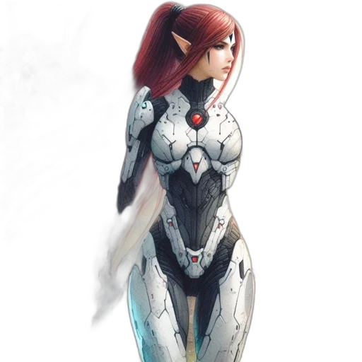 robot, weapon, dress, concept art transparent PNG cut-out