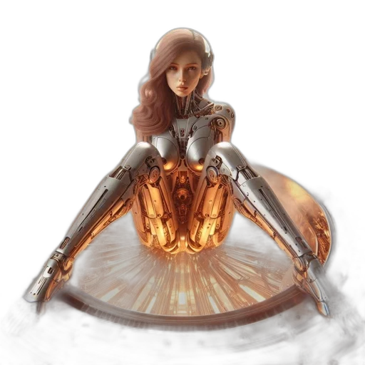 robot, dress, crown, jewelry transparent PNG cut-out