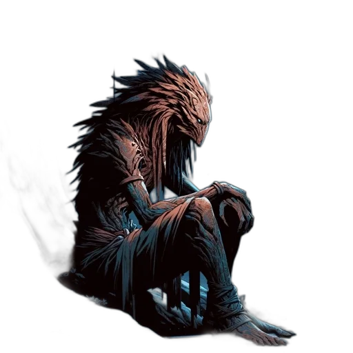 dragon, creature, mask, concept art transparent PNG cut-out