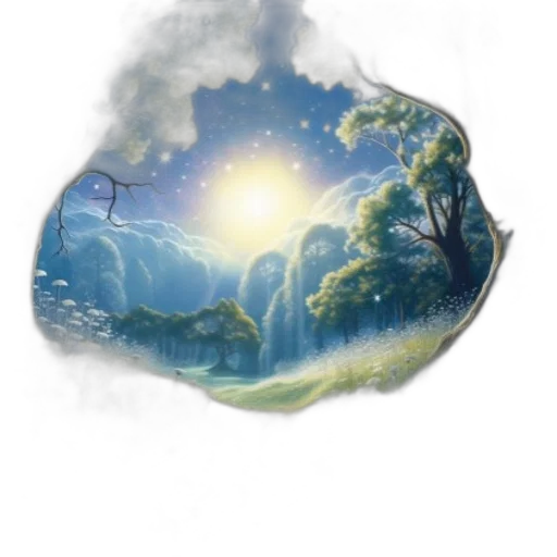 staff, tree, dragon, crown transparent PNG cut-out