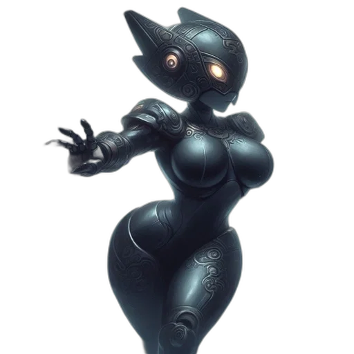 robot, creature, mask, dress transparent PNG cut-out