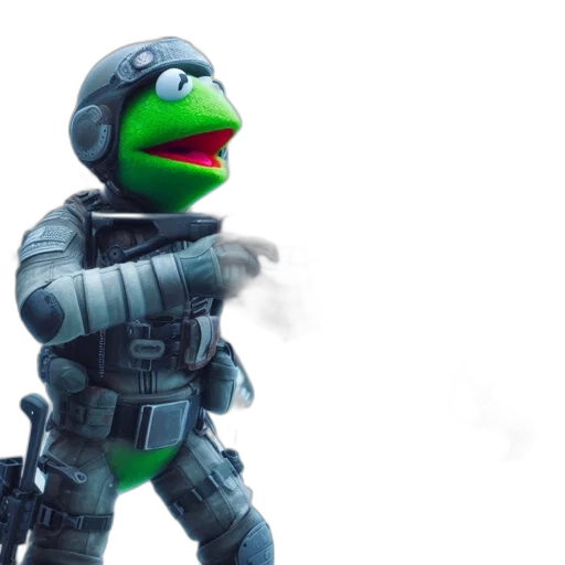 robot, weapon, creature, 3d render transparent PNG cut-out