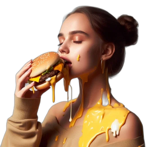 food, dress, face, jacket transparent PNG cut-out