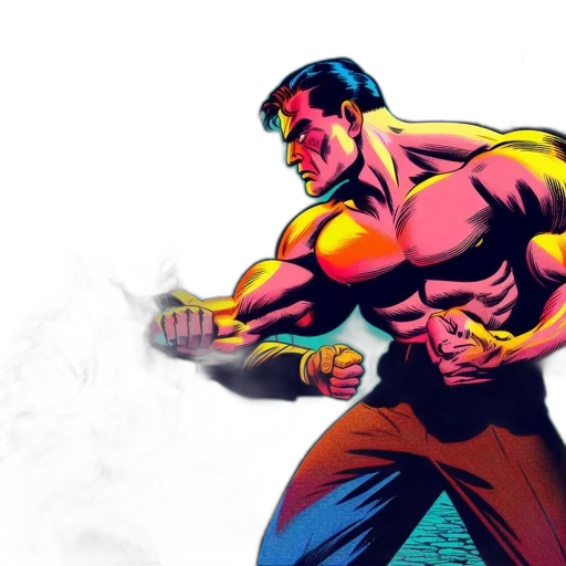 comic book art, concept art, fantasy art, cartoon transparent PNG cut-out