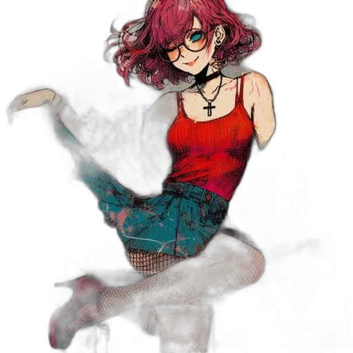 dress, creature, mask, watercolor transparent PNG cut-out