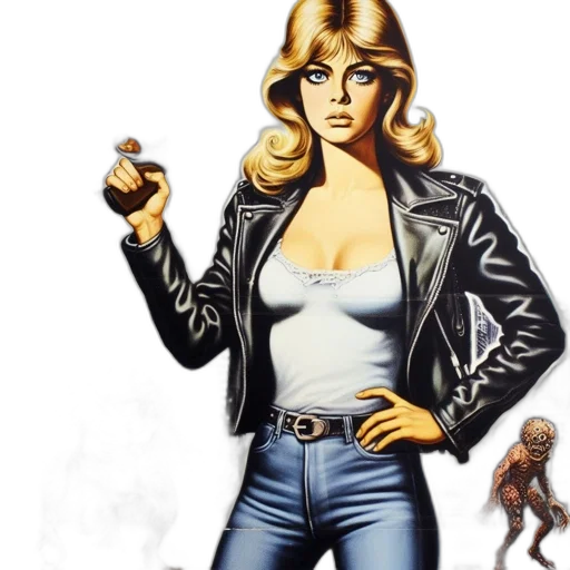 jacket, comic book art, concept art, outer space transparent PNG cut-out