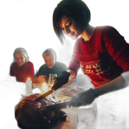food, photorealistic, fire, underwater transparent PNG cut-out