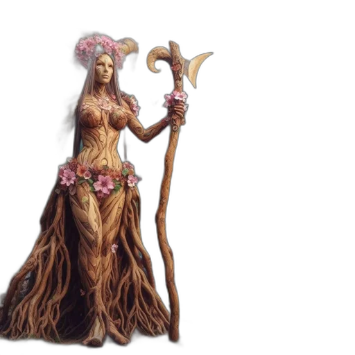 staff, creature, concept art, fantasy art transparent PNG cut-out