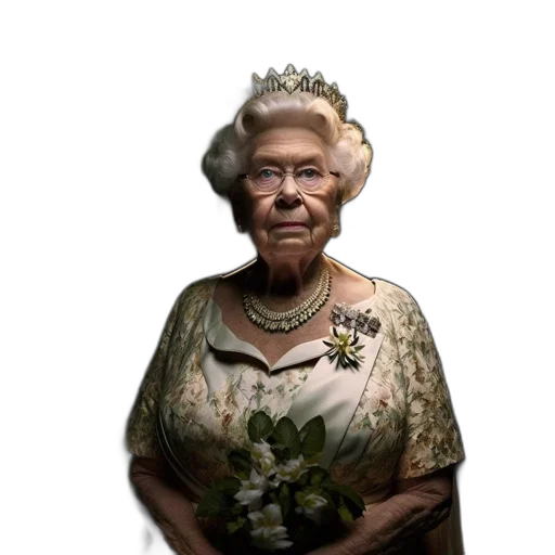 crown, dress, face, staff transparent PNG cut-out