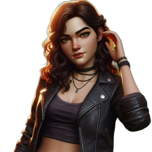 jacket, concept art, fantasy art, cyberpunk transparent PNG cut-out